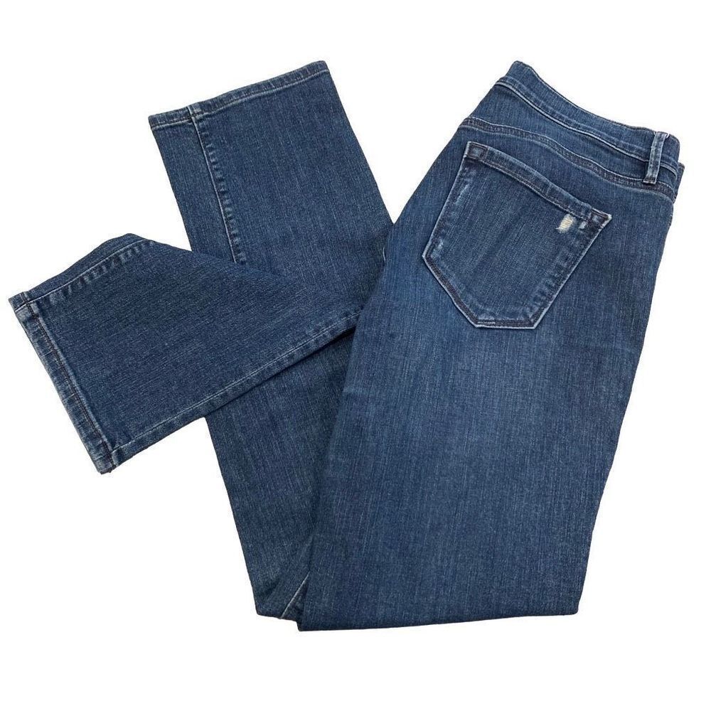 Loft 28 6 Modern Straight Jeans Distressed Medium Wash